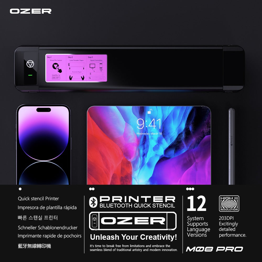 Ozer Quick Stencil Wireless Printer