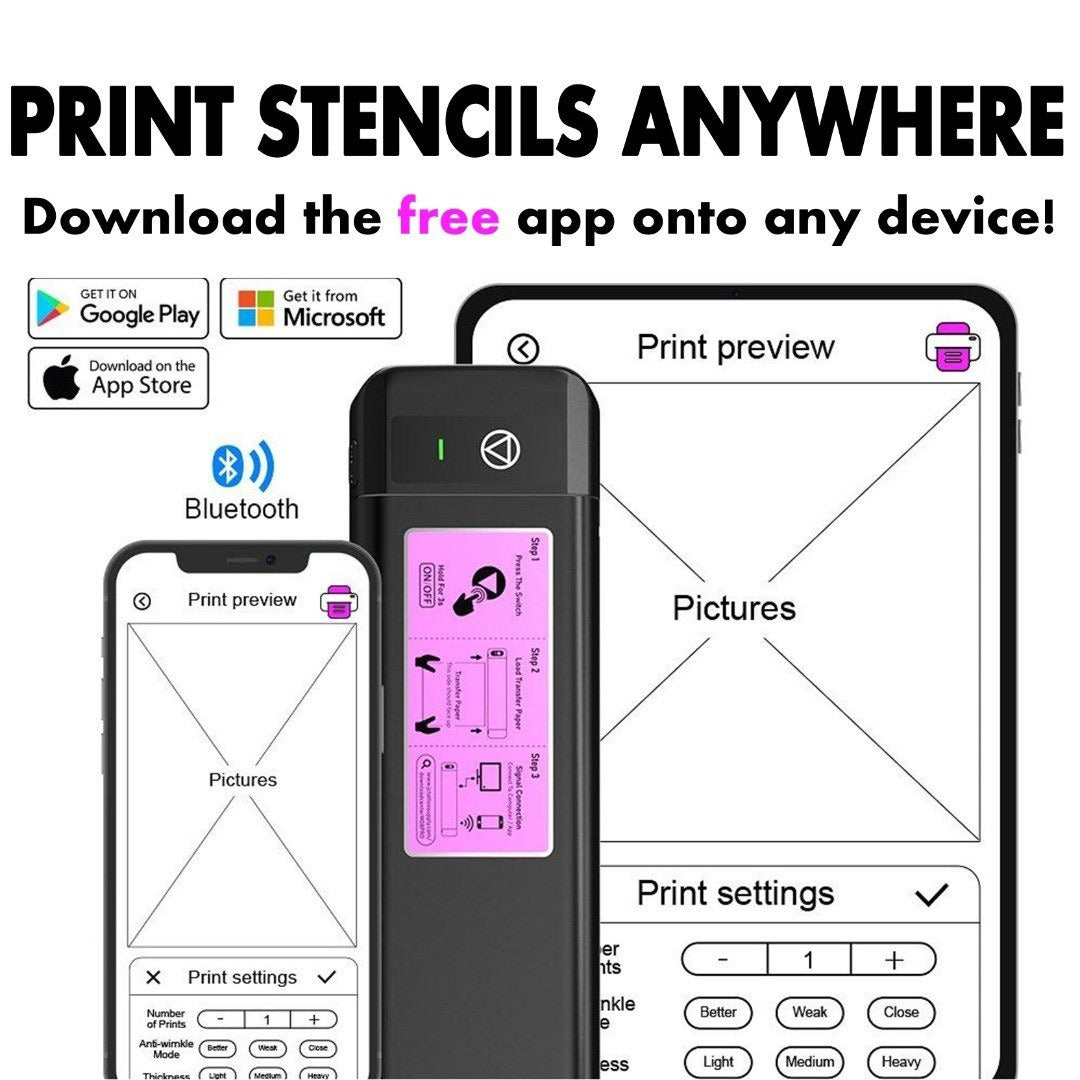 Ozer Quick Stencil Wireless Printer