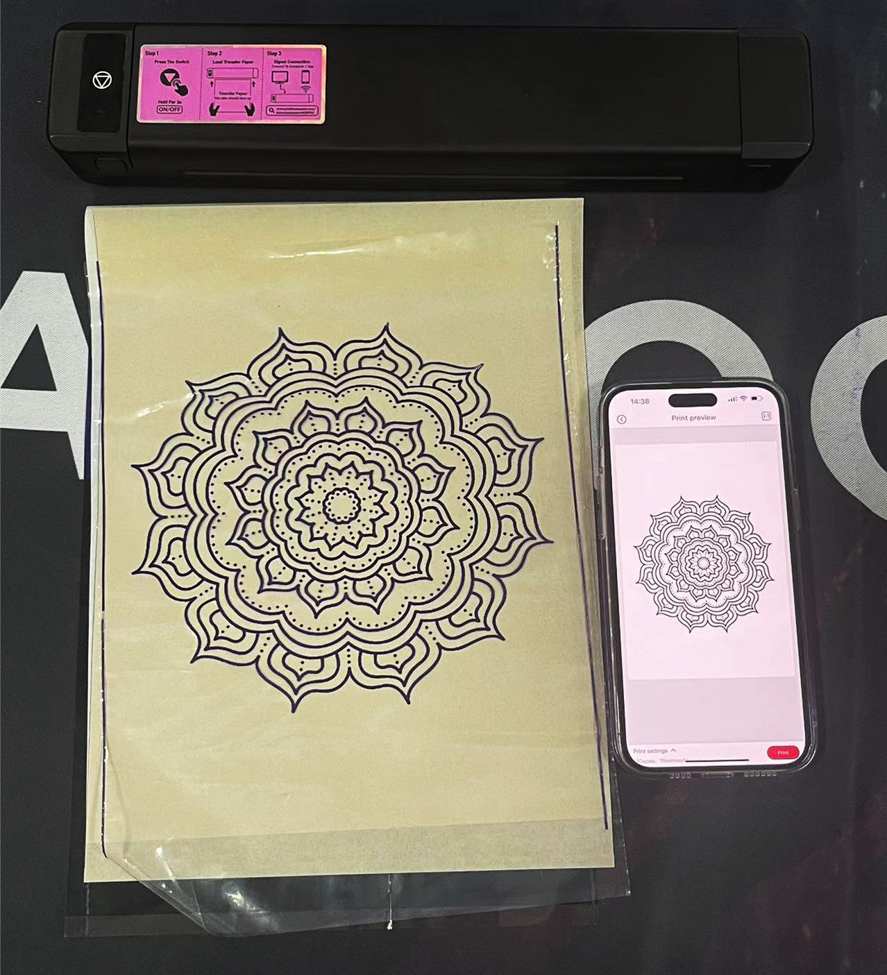 Tattoo Clear stencil Film