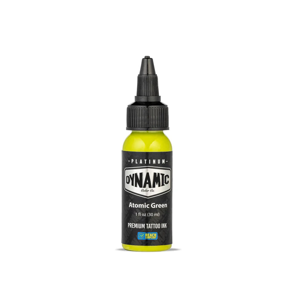 Atomic Green Dynamic Platinum Tattoo Ink - 1oz Bottle