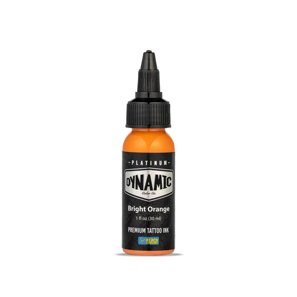 Bright Orange Dynamic Platinum Tattoo Ink - 1oz Bottle