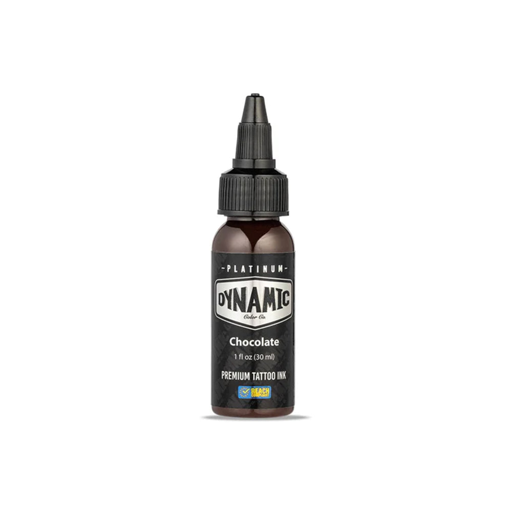 Chocolate Dynamic Platinum Tattoo Ink - 1oz Bottle