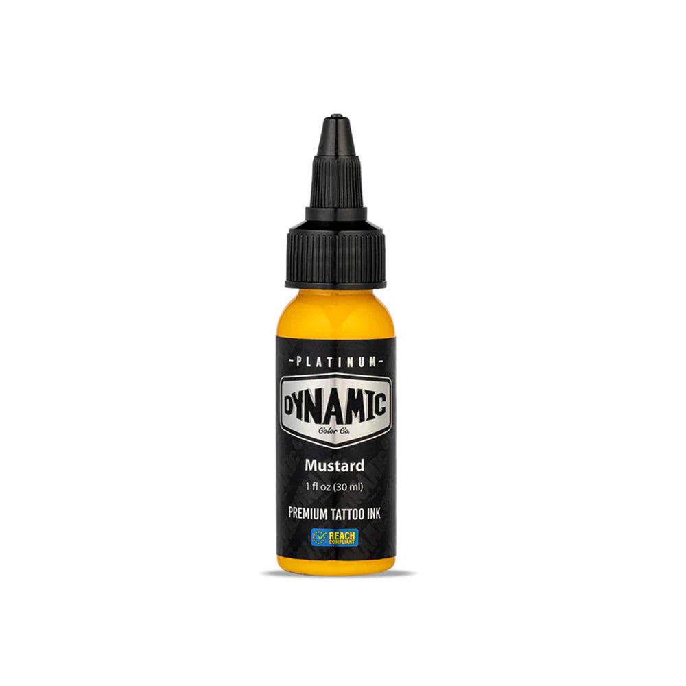 Mustard Yellow Dynamic Platinum Tattoo Ink - 1oz Bottle