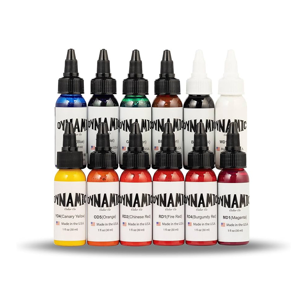 DYNAMIC OG Tattoo Ink Color Set - 1 oz. Bottles