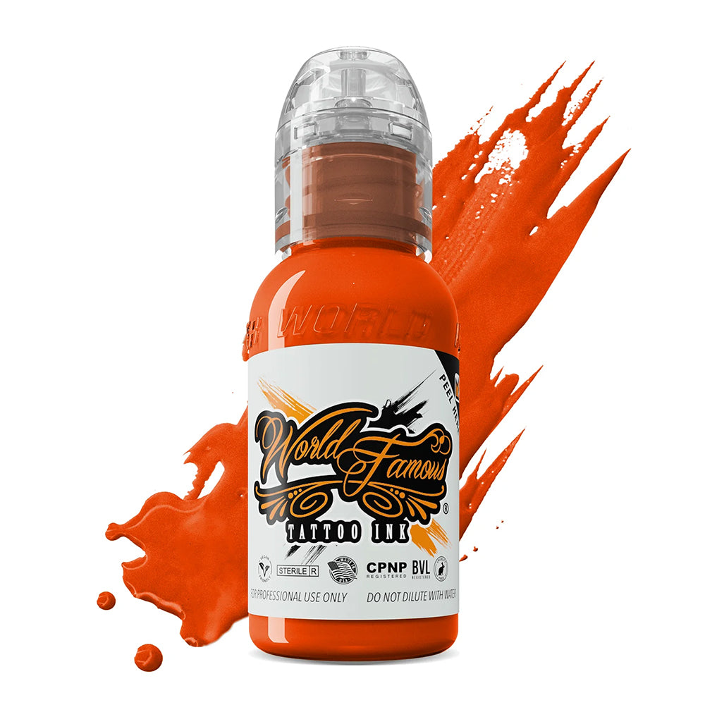 Straight Orange — World Famous Tattoo Ink — 1oz
