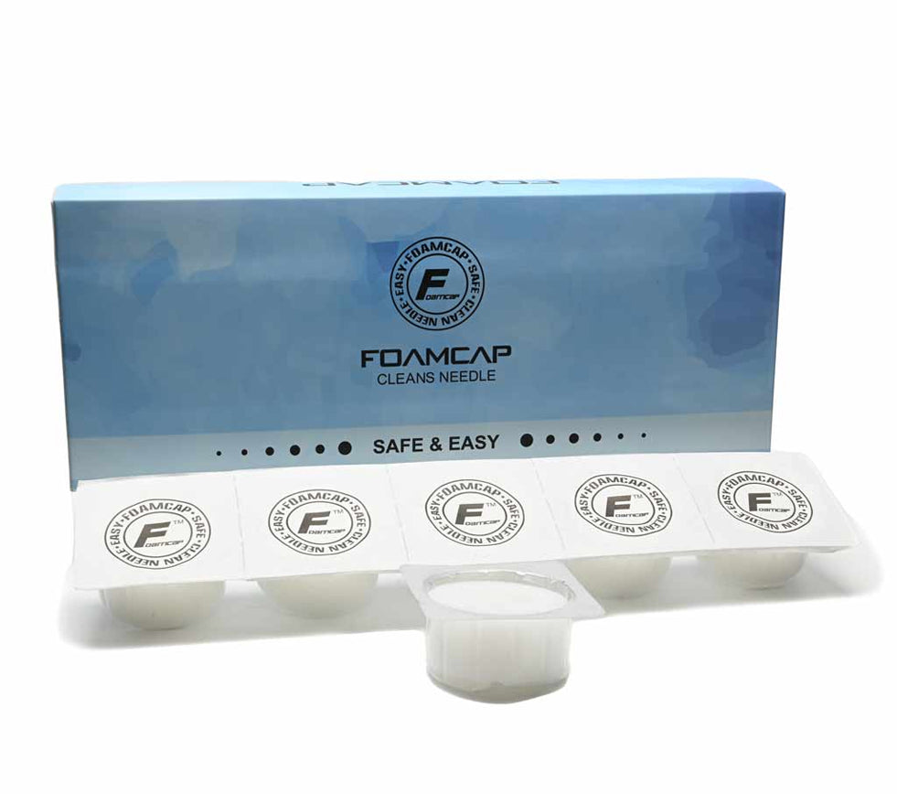 Foam Cap Clean Needles