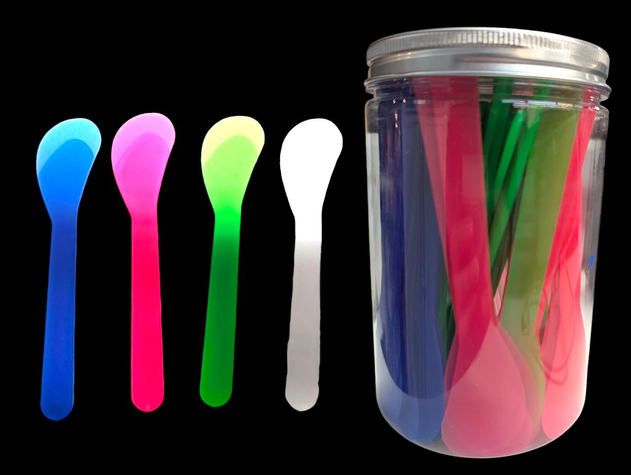 Premium Neon Tattoo Ointment Spatulas – Hygienic Applicators