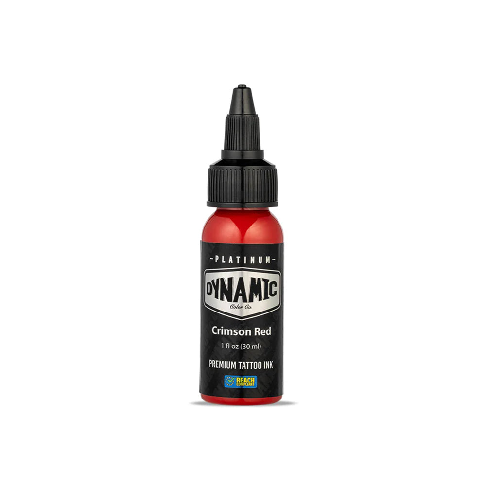 Crimson Red Dynamic Platinum Tattoo Ink - 1oz Bottle