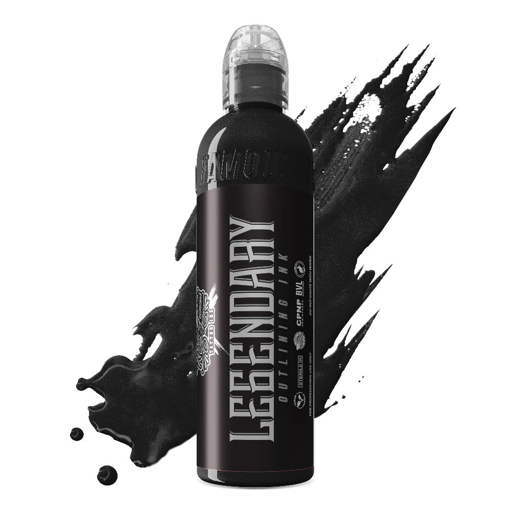 Legendary Outlining Black — World Famous Tattoo Ink — 4oz