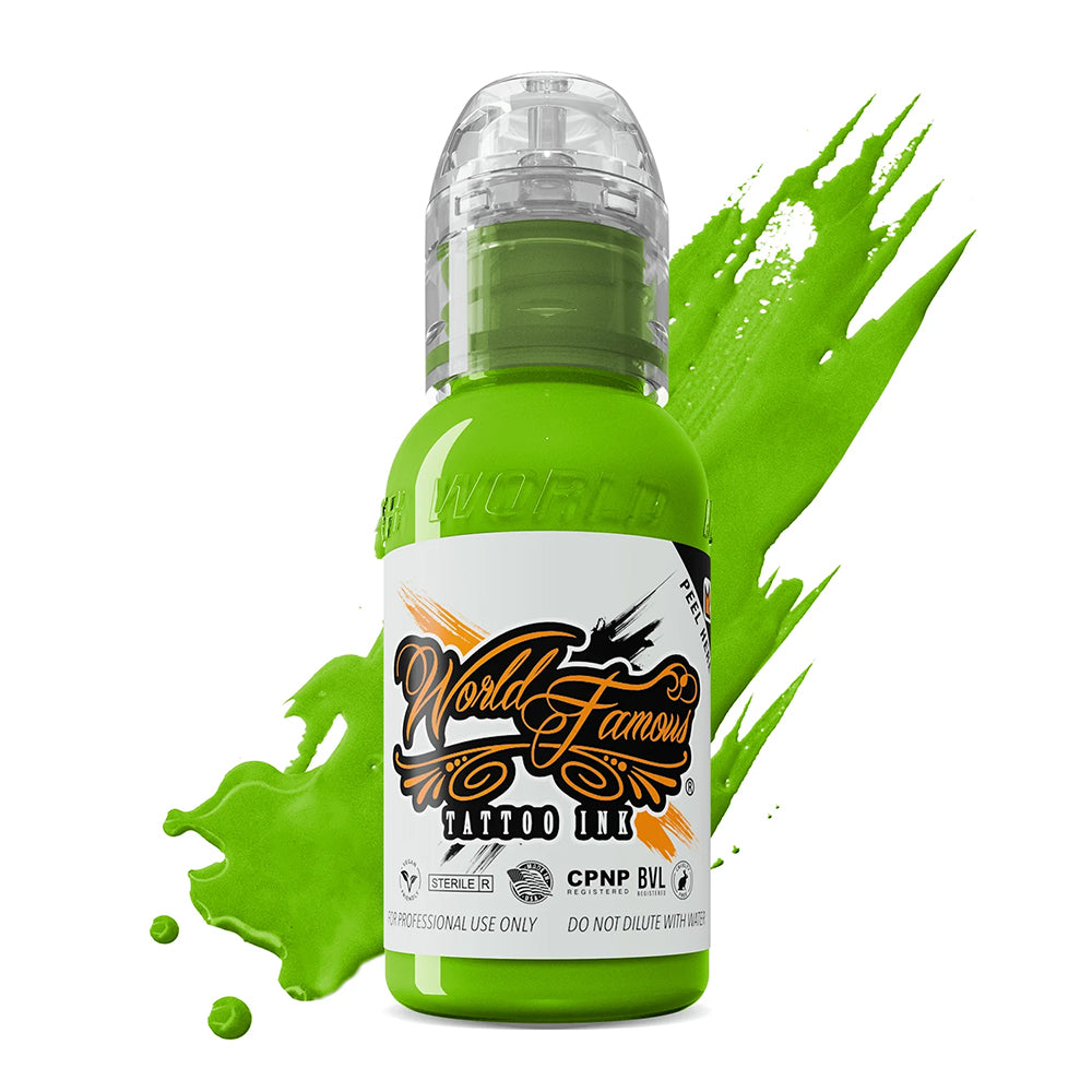 Northern Lights Green — World Famous Tattoo Ink — 1oz
