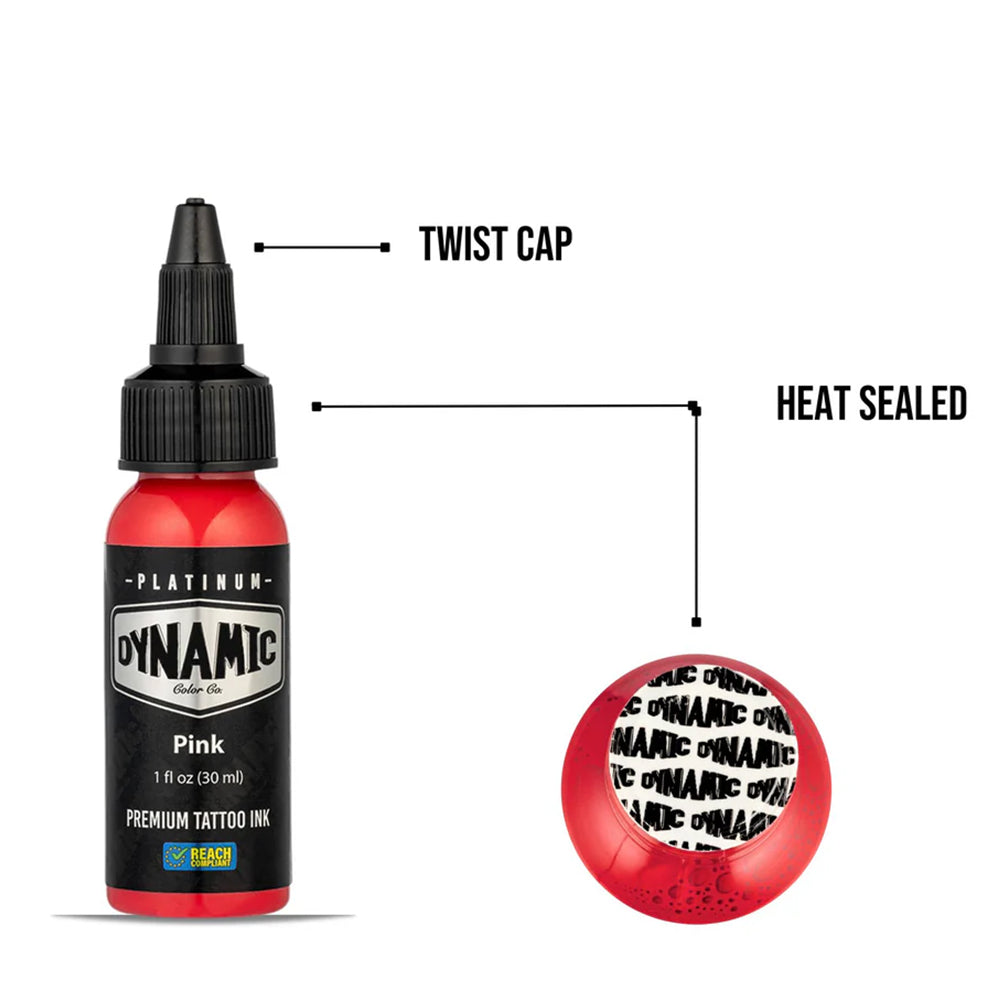 Pink Dynamic Platinum Tattoo Ink - 1oz Bottle