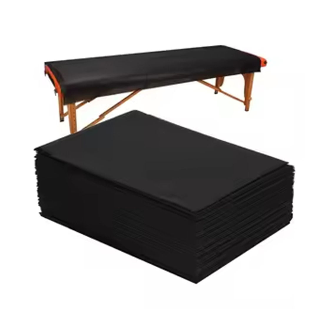 Non woven Disposable Bed Cover 31 x 71 Inches (Black)